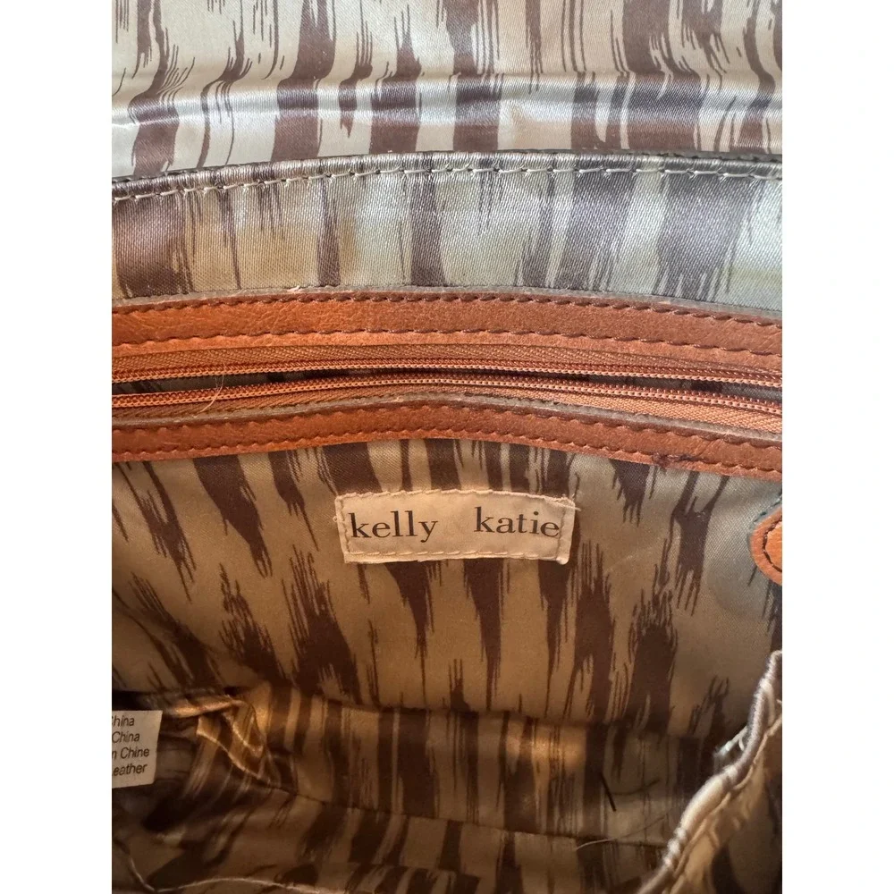 Kelly & Katie Bag Brown Faux Leather Crossbody Messenger Satchel Bag - Picture 9 of 9